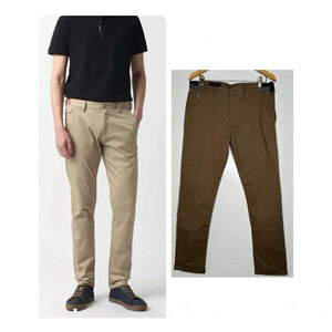 RARE RABBIT Men’s Daron 2 Cotton Stretch Trousers Pants in Tan Size 34